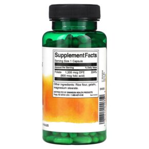 Swanson Folic Acid 800 mcg 250 Capsules 3 Thực phẩm bổ sung Swanson Folic Acid 800 mcg 250 Capsules 087614010359