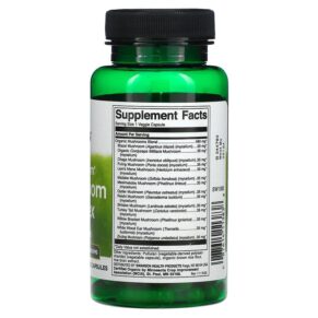 Thực phẩm bổ sung Swanson Full Spectrum 14 Mushroom Complex 60 Veggie Capsules 087614113838