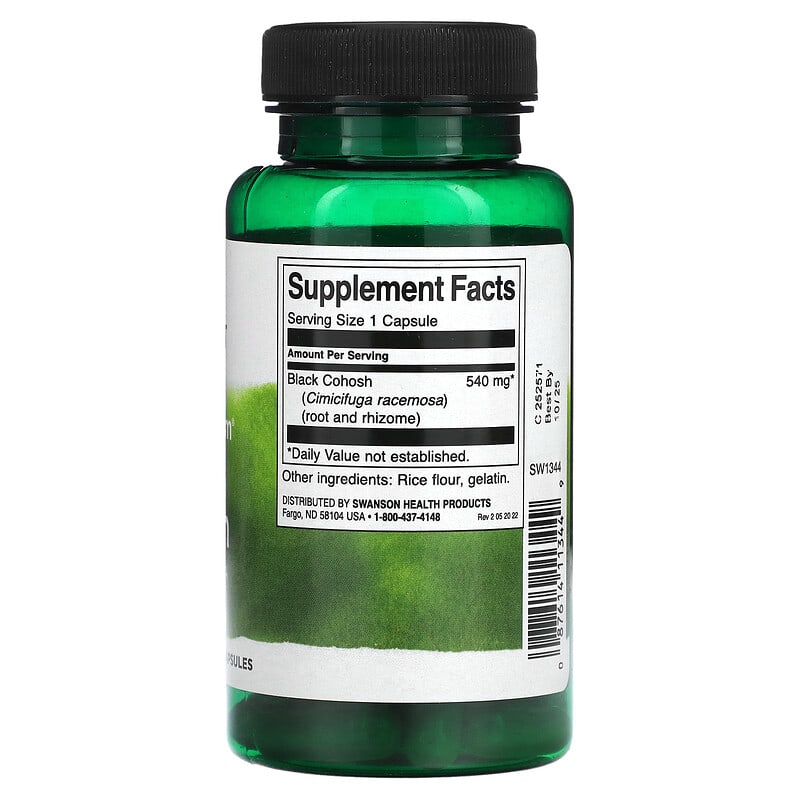 Swanson Full Spectrum Black Cohosh 540 mg 60 Capsules 2 Thực phẩm bổ sung Swanson Full Spectrum Black Cohosh 540 mg 60 Capsules 087614113449