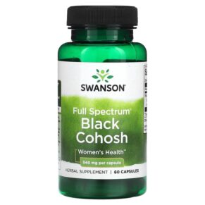 Thực phẩm chức năng Swanson Full Spectrum Black Cohosh 540 mg 60 Capsules 087614113449