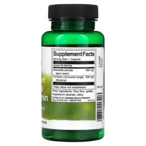 Thực phẩm bổ sung Swanson Full Spectrum Boswellia and Curcumin 300 mg 60 Capsules 087614113203