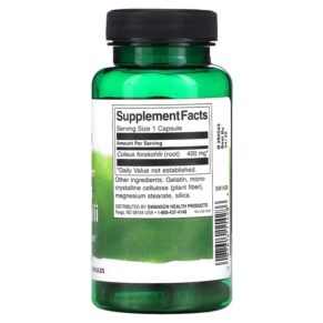 Thực phẩm bổ sung Swanson Full Spectrum Coleus Forskohlii 400 mg 60 Capsules 087614114286