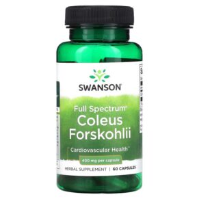 Thực phẩm chức năng Swanson Full Spectrum Coleus Forskohlii 400 mg 60 Capsules 087614114286