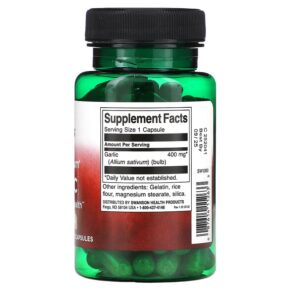Thực phẩm bổ sung Swanson Full Spectrum Garlic 400 mg 60 Capsules 087614112633