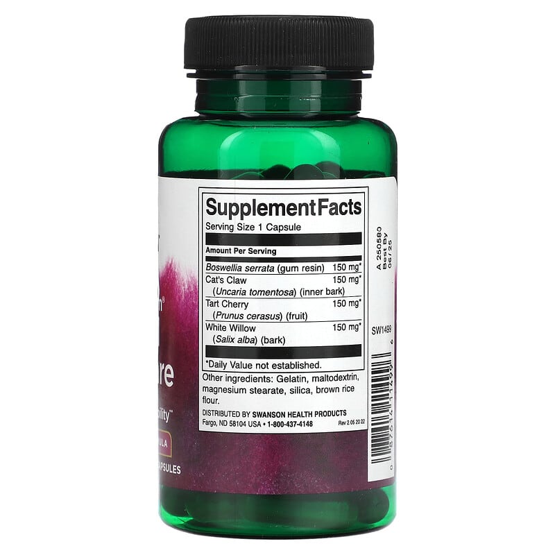Swanson Full Spectrum Herbal Joint Care 60 Capsules 2 Thực phẩm bổ sung Swanson Full Spectrum Herbal Joint Care 60 Capsules 087614114996