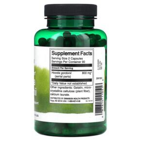 Thực phẩm bổ sung Swanson Full Spectrum Hoodia Gordonii 400 mg 180 Capsules 087614110516