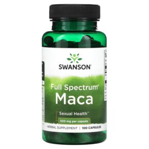 Thực phẩm chức năng Swanson Full Spectrum Maca 500 mg 100 Capsules 087614019611