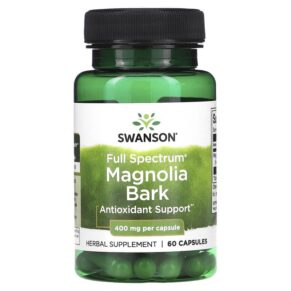 Thực phẩm chức năng Swanson Full Spectrum Magnolia Bark 400 mg 60 Capsules 087614113784