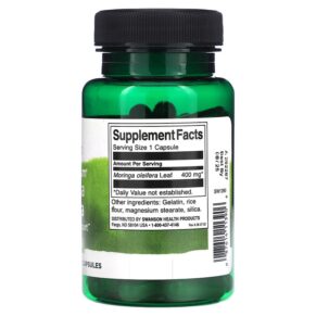 Thực phẩm bổ sung Swanson Full Spectrum Moringa Oleifera 400 mg 60 Capsules 087614113906