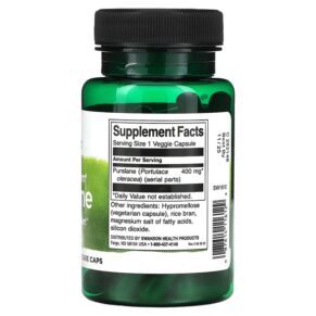 Thực phẩm bổ sung Swanson Full Spectrum Purslane 400 mg 60 Veggie Caps 087614116129