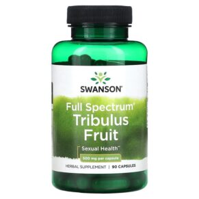 Thực phẩm chức năng Swanson Full Spectrum Tribulus Fruit 500 mg 90 Capsules 087614111537