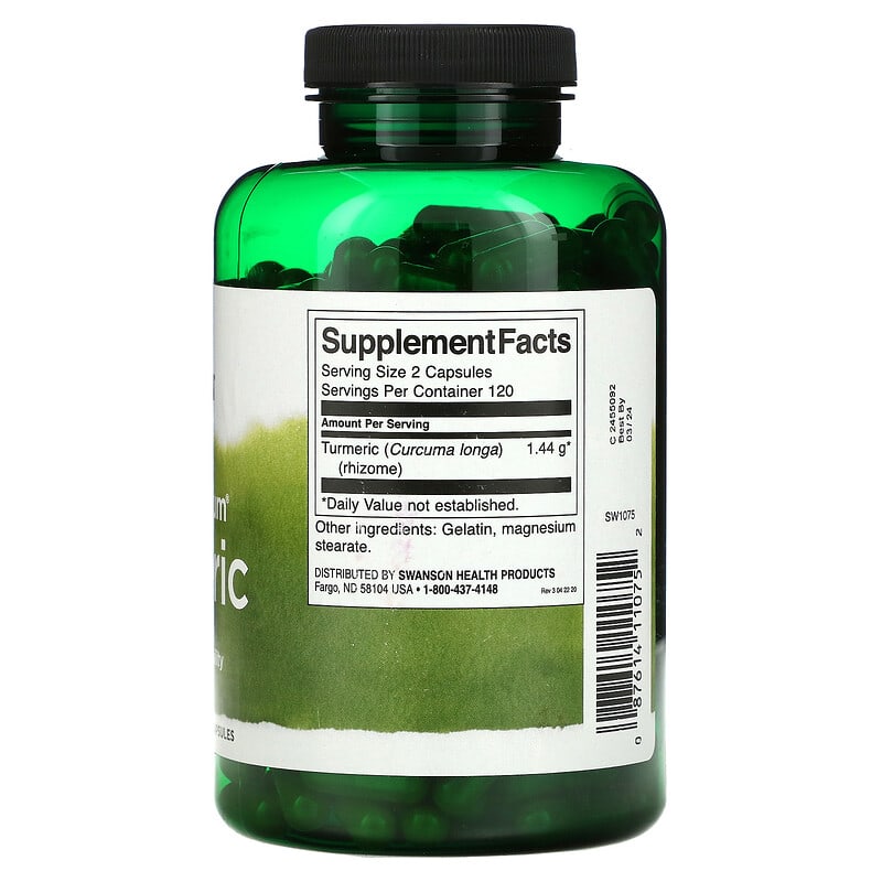 Swanson Full Spectrum Turmeric 360 mg 240 Capsules 2 Thực phẩm bổ sung Swanson Full Spectrum Turmeric 360 mg 240 Capsules 087614110752