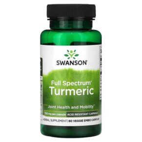 Thực phẩm chức năng Swanson Full Spectrum Turmeric 750 mg 60 Veggie Embo Caps AP 087614114897