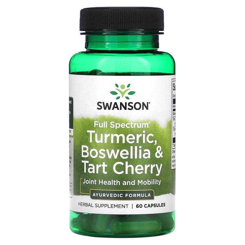 Swanson Full Spectrum Turmeric Boswellia & Tart Cherry 60 Capsules 8 Thực phẩm chức năng Swanson Full Spectrum Turmeric Boswellia & Tart Cherry 60 Capsules 087614115924