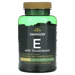Thực phẩm chức năng Swanson Full Spectrum Vitamin E With Tocotrienols 100 IU 120 Softgels 087614022093