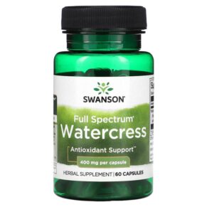 Thực phẩm chức năng Swanson Full Spectrum Watercress 400 mg 60 Capsules 087614115801