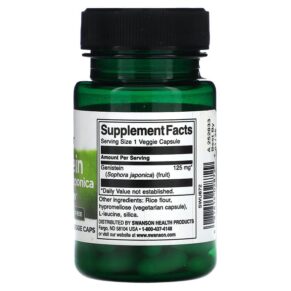 Thực phẩm bổ sung Swanson Genistein from Sophora Japonica Soy Free 125 mg 60 Veggie Capsules 087614028729