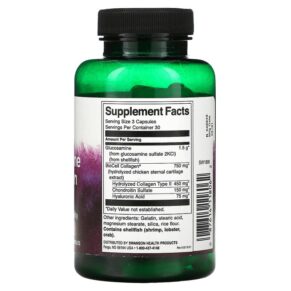Thực phẩm bổ sung Swanson Glucosamine & Collagen Type II 90 Capsules 087614118062