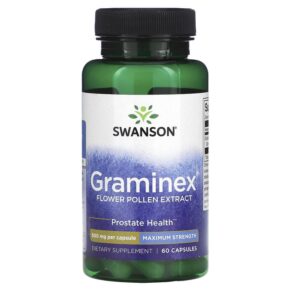 Thực phẩm chức năng Swanson Graminex Flower Pollen Extract Maximum Strength 500 mg 60 Capsules 087614023328
