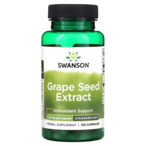 Thực phẩm chức năng Swanson Grape Seed Extract 50 mg 120 Capsules 087614141558