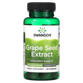 Thực phẩm chức năng Swanson Grape Seed Extract Standardized 500 mg 60 Capsules 087614140933