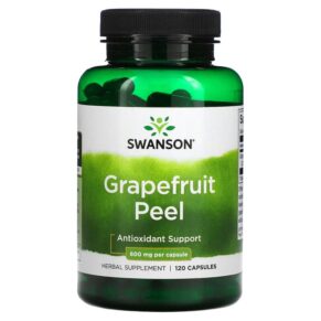 Thực phẩm chức năng Swanson Grapefruit Peel 600 mg 120 Capsules 087614111582