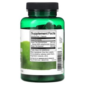 Thực phẩm bổ sung Swanson Green Tea Extract 120 Capsules 087614141077