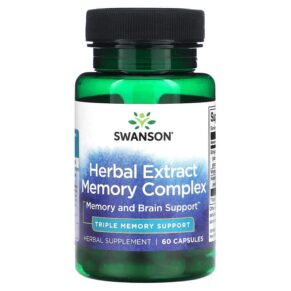 Thực phẩm chức năng Swanson Herbal Extract Memory Complex 60 Capsules 087614023663
