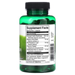 Thực phẩm bổ sung Swanson Herbal Eyebright Combination 100 Capsules 087614014272