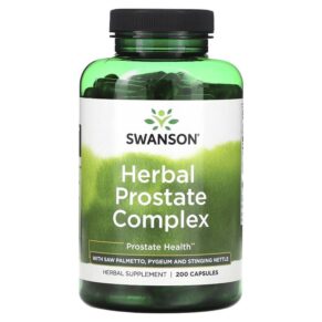 Thực phẩm chức năng Swanson Herbal Prostate Complex with Saw Palmetto Pygeum and Stinging Nettle 200 Capsules 087614116846
