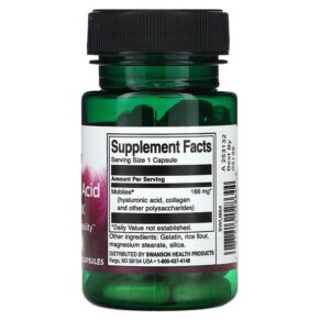 Thực phẩm bổ sung Swanson Hyaluronic Acid Complex 166 mg 60 Capsules 087614028644