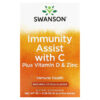 Thực phẩm chức năng Swanson Immunity Assist with C plus Vitamin D & Zinc Natural Citrus 30 Stick Packs 0.28 oz (8 g) each 087614118024