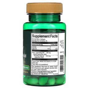 Thực phẩm bổ sung Swanson Injuv Hyaluronic Acid 70 mg 90 Softgels 087614027500