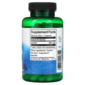Swanson Inositol 650 mg 100 Capsules 3 Thực phẩm bổ sung Swanson Inositol 650 mg 100 Capsules 087614018744