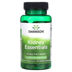 Thực phẩm chức năng Swanson Kidney Essentials 60 Veggie Capsules 087614071015
