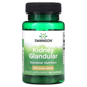Thực phẩm chức năng Swanson Kidney Glandular 500 mg 60 Capsules 087614112251