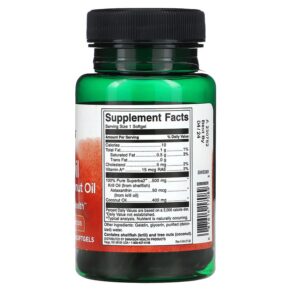 Swanson Krill Oil with Pure Coconut Oil 30 Softgels 3 Thực phẩm bổ sung Swanson Krill Oil with Pure Coconut Oil 30 Softgels 087614170893