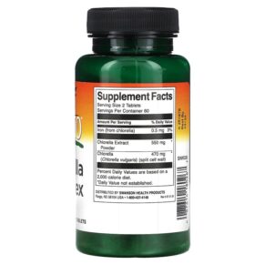 Thực phẩm bổ sung Swanson Kyoto Chlorella Complex 120 Tablets 087614180267