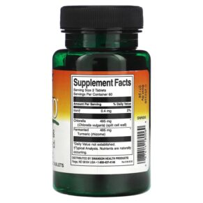 Swanson Kyoto Chlorella & Fermented Turmeric 120 Tablets 3 Thực phẩm bổ sung Swanson Kyoto Chlorella & Fermented Turmeric 120 Tablets 087614180069