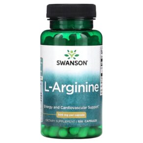 Thực phẩm chức năng Swanson L-Arginine 500 mg 100 Capsules 087614018522