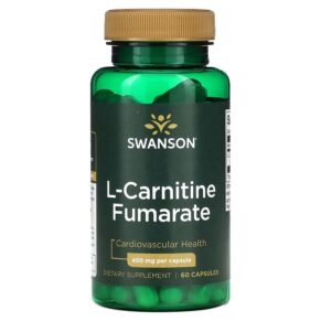 Thực phẩm chức năng Swanson L-Carnitine Fumarate 450 mg 60 Capsules 087614210476