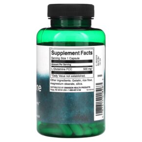Thực phẩm bổ sung Swanson L-Glutamine 500 mg 100 Capsules 087614018263