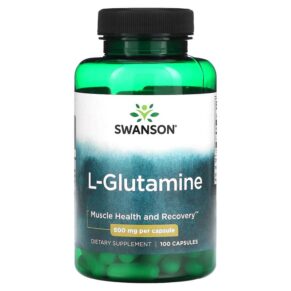 Thực phẩm chức năng Swanson L-Glutamine 500 mg 100 Capsules 087614018263
