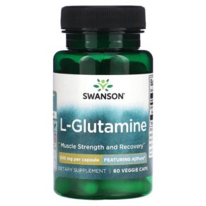 Thực phẩm chức năng Swanson L-Glutamine 500 mg 60 Veggie Caps 087614024554