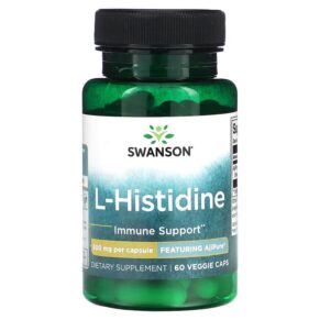 Thực phẩm chức năng Swanson L-Histidine 500 mg 60 Veggie Caps 087614024790