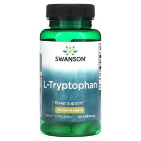 Thực phẩm chức năng Swanson L-Tryptophan 500 mg 60 Capsules 087614115023