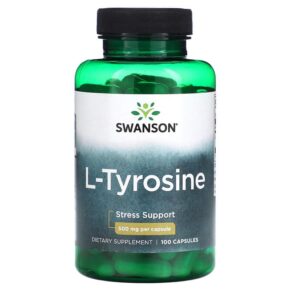 Thực phẩm chức năng Swanson L-Tyrosine 500 mg 100 Capsules 087614018553