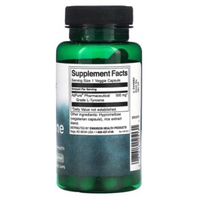 Swanson L-Tyrosine 500 mg 60 Veggie Caps 3 Thực phẩm bổ sung Swanson L-Tyrosine 500 mg 60 Veggie Caps 087614025131