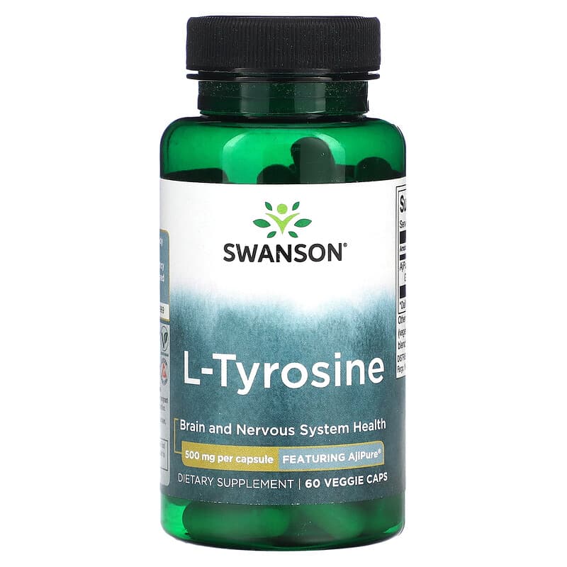 Swanson L-Tyrosine 500 mg 60 Veggie Caps 8 Thực phẩm chức năng Swanson L-Tyrosine 500 mg 60 Veggie Caps 087614025131