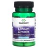 Thực phẩm chức năng Swanson Lithium Orotate 5 mg 60 Veggie Capsules 087614029139